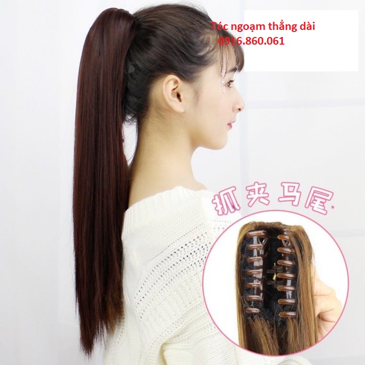 Tóc giả ngoạm thẳng dài cực dễ thương