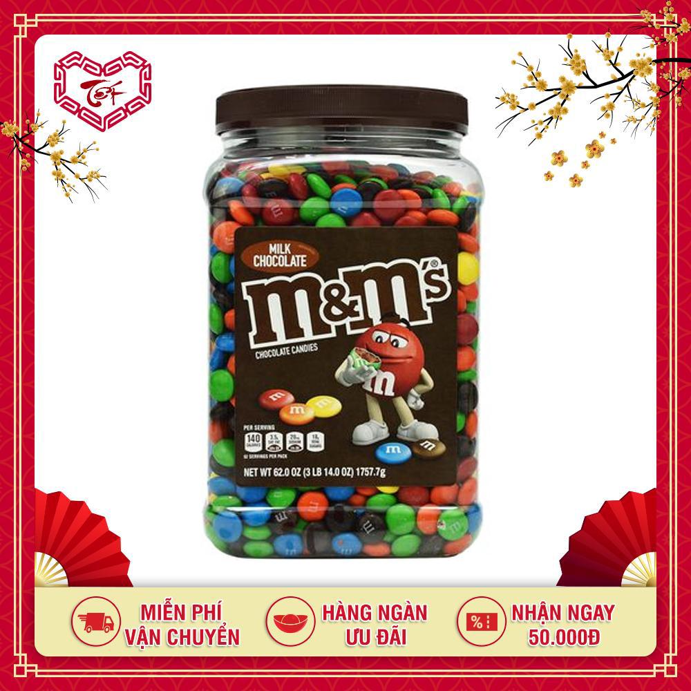 Kẹo socola sữa mỹ m&m milk chocolate pantry size - date 2.2024