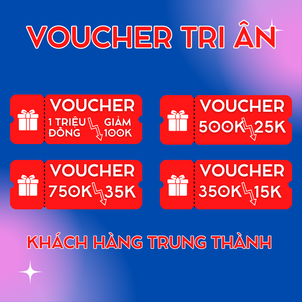 Quà tặng voucher - vui lòng đánh giá 5 sao để nhận voucher cho lần mua hàng sau của bạn