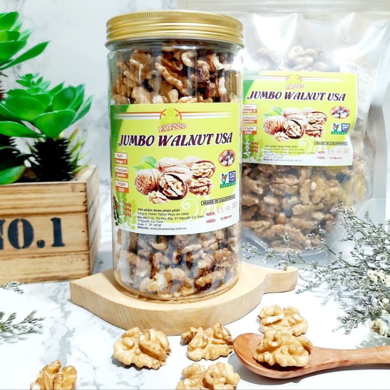 [HCM]NHÂN HẠT ÓC CHÓ VÀNG MỸ - 400Gram nhập khẩu từ California - PA Nuts Việt Nam