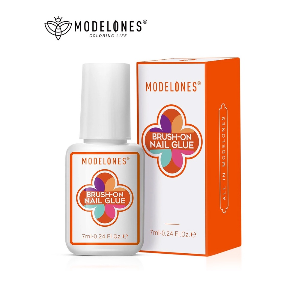 Modelones Nail Glue Nail Glue Stick Drill Gel Brush On Glue Nail Tools False Nail Glue Nail Art Waterproof Nail Art Tools 7ml