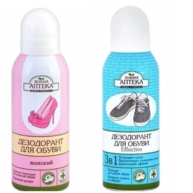 Xịt khử mùi hôi chân và giày Apteka của Nga cho Nam hoặc nữ - 150ml