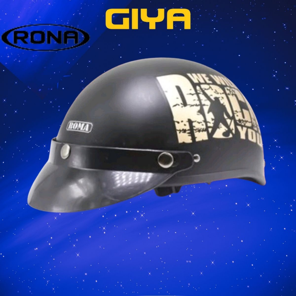 Nón bảo hiểm hali nửa đầu, giao ngẫu nhiên tem - Giya Helmet
