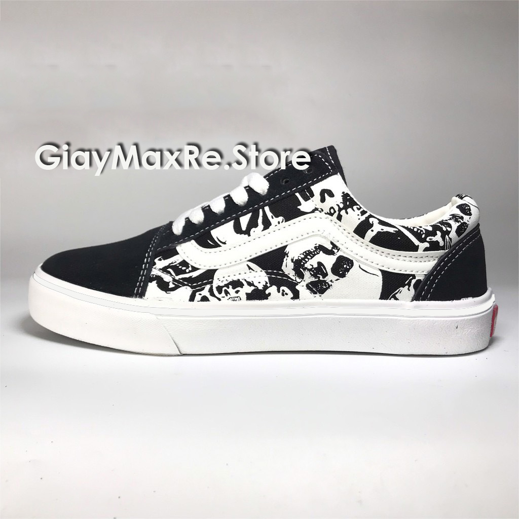 Giày thể thao vans đầu lâu giày old skool đầu lâu nam nữ full size 36-43