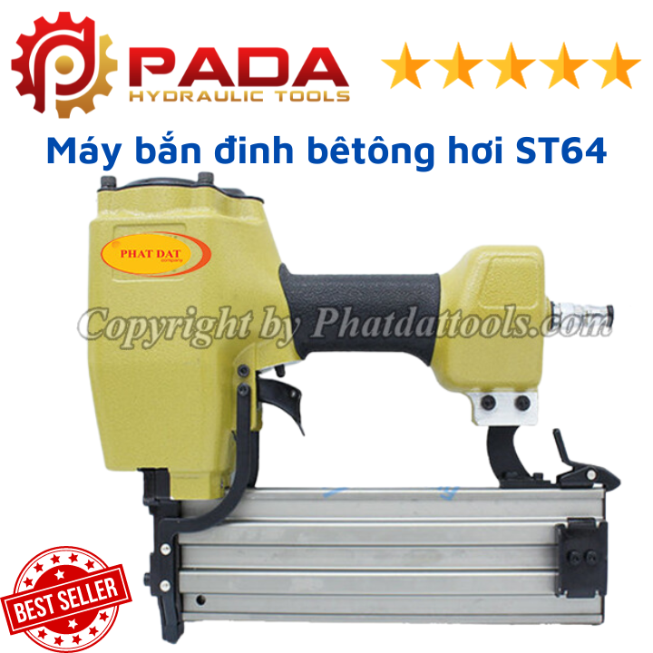 Máy bắn đinh bêtông dùng hơi ST64 YAKIMA - Hàng nhập khẩu chính hãng - Bảo hành 6 tháng - Chất lượng