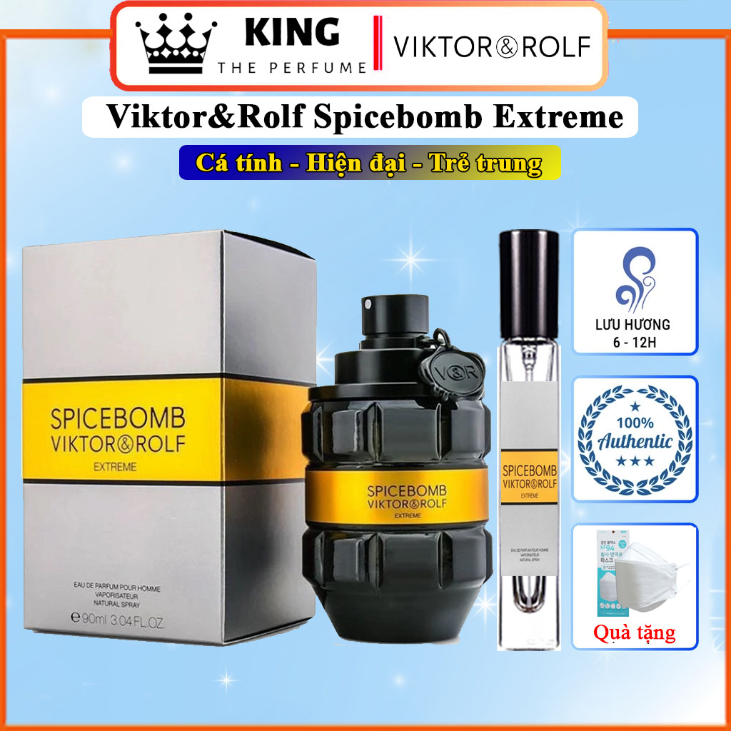 Nước hoa nam viktor&rolf spicebomb extreme - hương thơm ấm áp, cá tính, cuốn hút, chiết 5-10-20ml