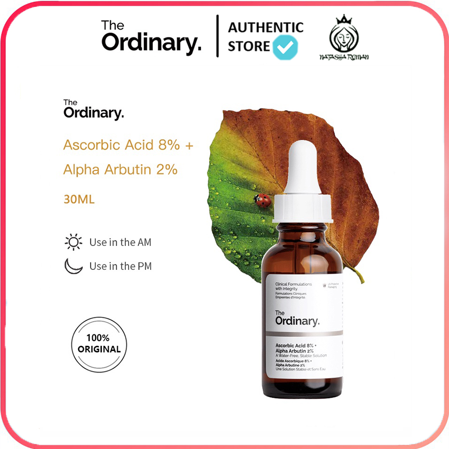 The ordinary serum ascorbic acid 8% + alpha arbutin 2% tinh chất dưỡng sáng mờ nám giảm thâm 30ml