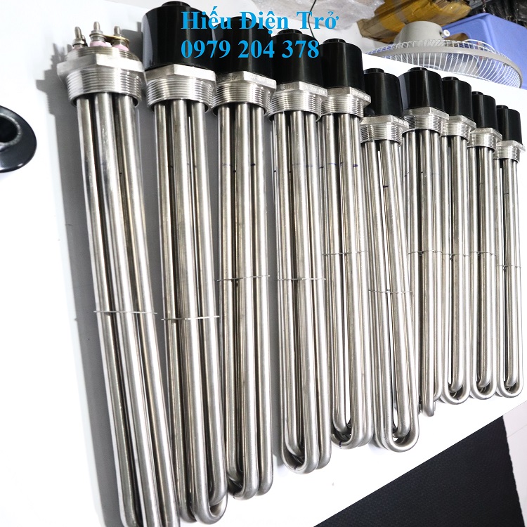 Ren 48, 220/380v-12kw, dài 400mm lọt lòng, điện trở/may so cho nồi hơi, đun nước, đun dầu.