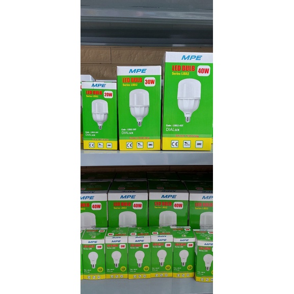 Bóng đèn led búp trụ mpe - 40w; 30w; 20w