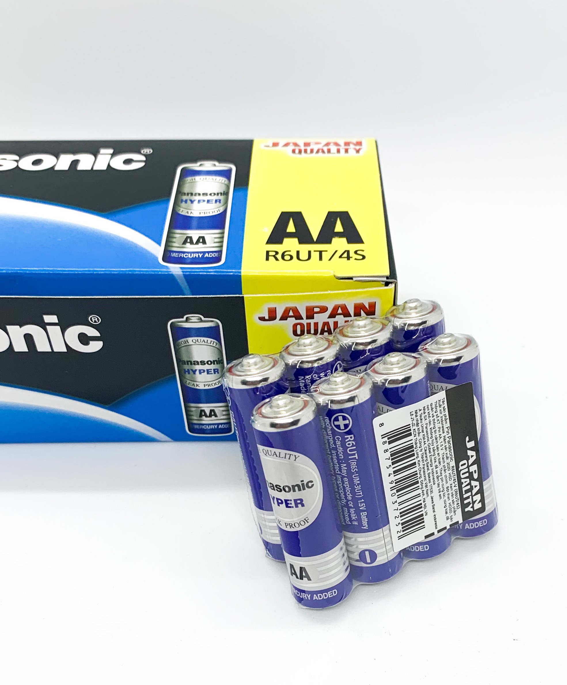 Bộ 8 Pin AA 1,5V Panasonic Không Chì R6UT/4S ( R6DT/4S-V) - Hàng Chính Hãng