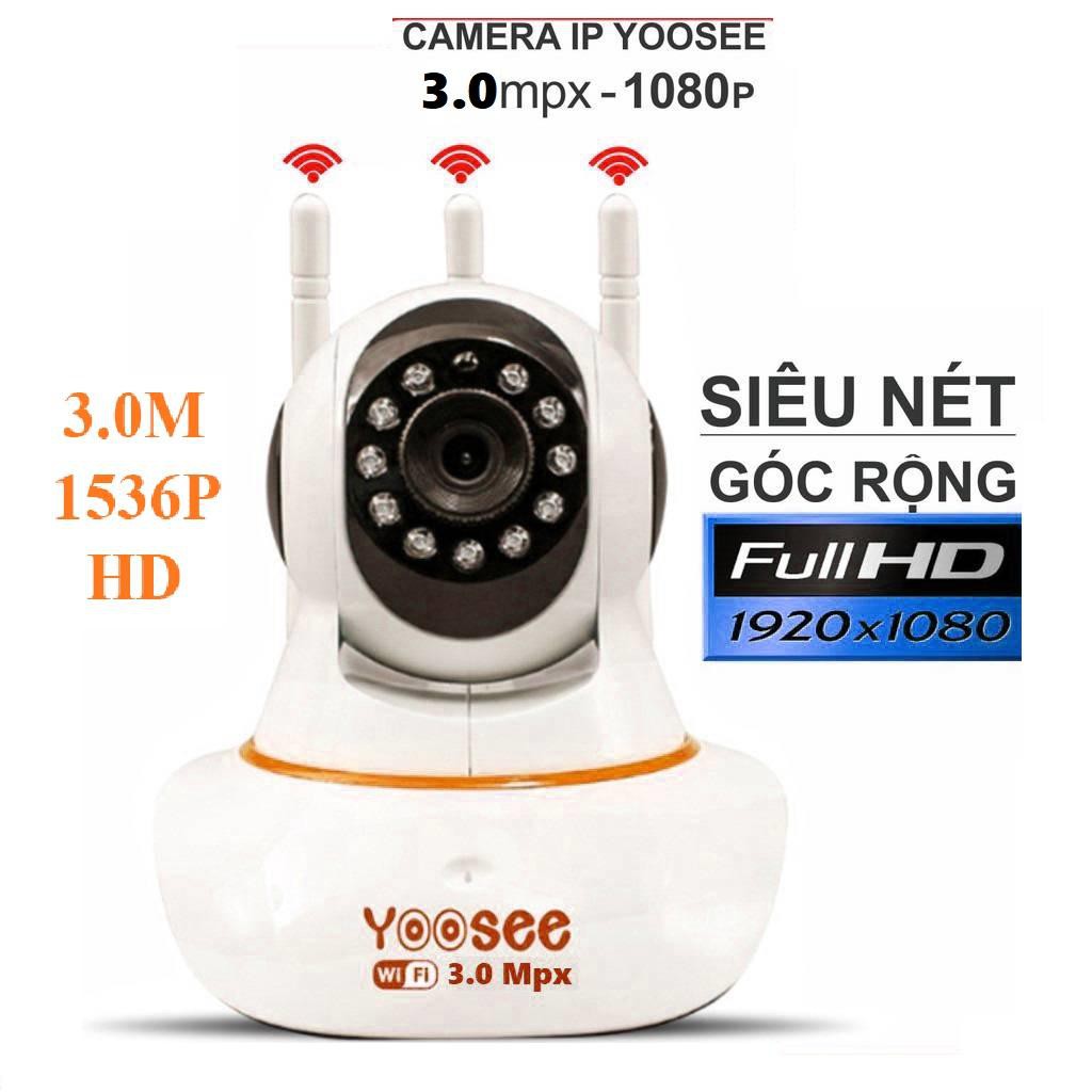 [HCM]Camera Ip Yoosee 3 ăng ten 06H 3.0MP giá rẻ tại TP HCM CAMERA IP YOOSEE 3 ANTEN 3.0MPX - THẾ HỆ MỚI Camera IP Yoosee 3 Anten 3.0Mpx Thế Hệ Mới - Hàng Camera IP WIFI YOOSEE 3 ANTEN 3.0MPX