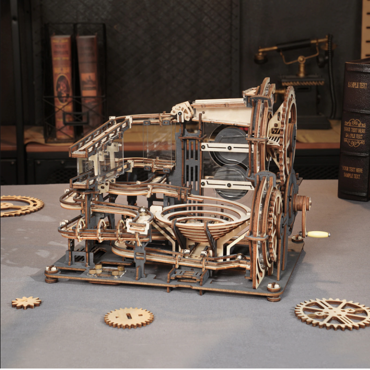BẢN QUỐC TẾ TIẾNG ANH Đồ chơi Lắp ráp gỗ 3D Mô hình Cơ động học Robotime