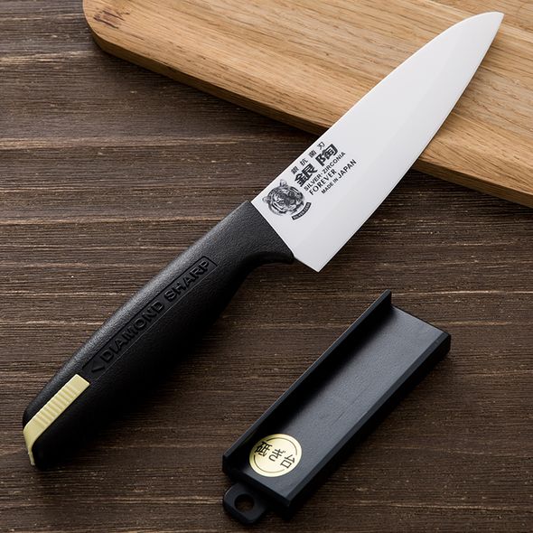 Dao gốm sứ kháng khuẩn forever f-7994 160mm + kèm mài - nhật bản