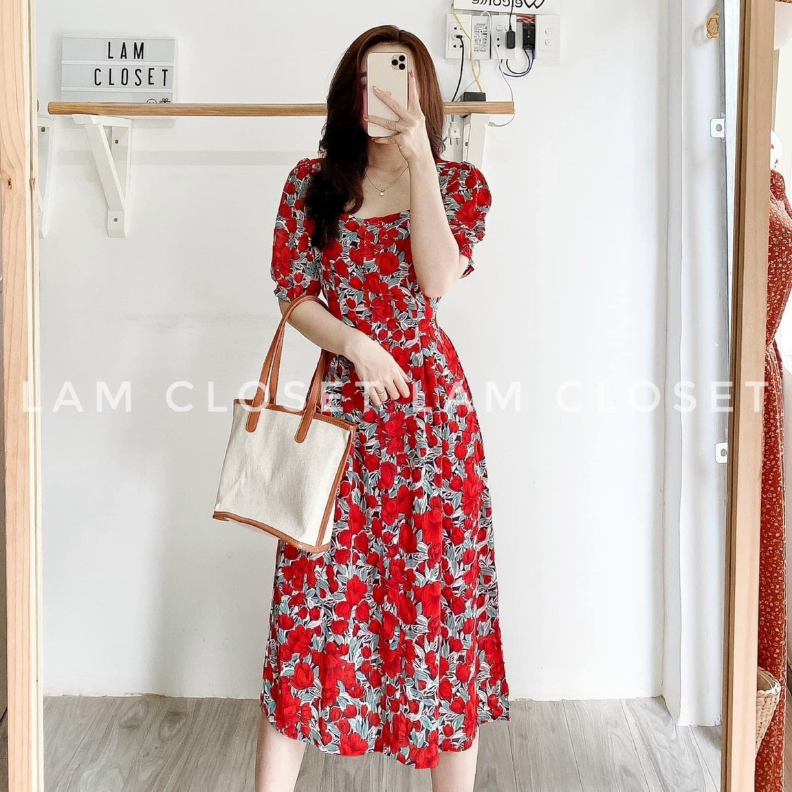 [HCM]Đầm hoa nhí đầm công sở váy công sở hàng loại 1 (Kèm ảnh thật )