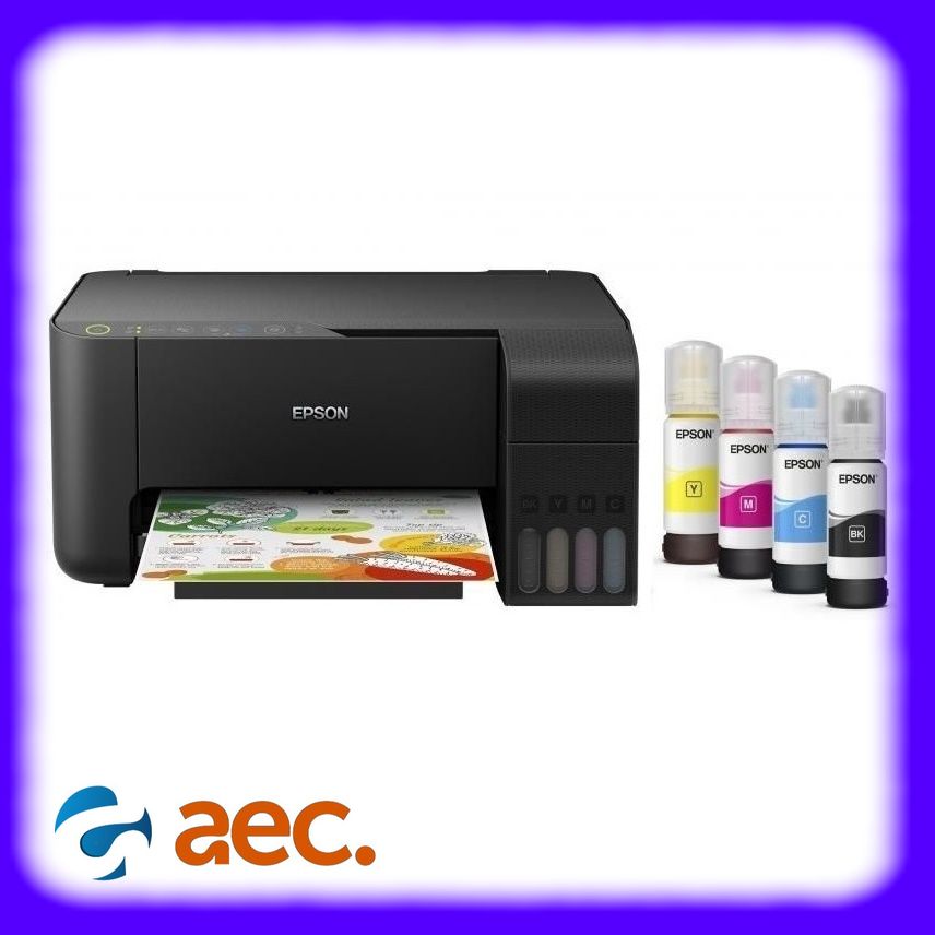 [Trả góp 0%]Máy in phun màu đa chức năng Epson L3150 ( ScanPhotoWifi) đã bao gồm 4 bình mực hãng đi kèm ( thay thế Epson L405/ L365/ L385/ L405/ L360/ L310 )