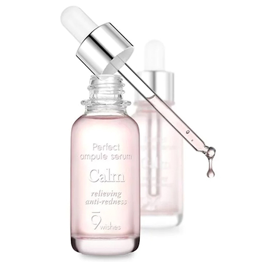 Tinh Chất Giảm Mụn, Làm Dịu Da 9 Wishes Calm Relief Soothing Ampule Serum 25ml
