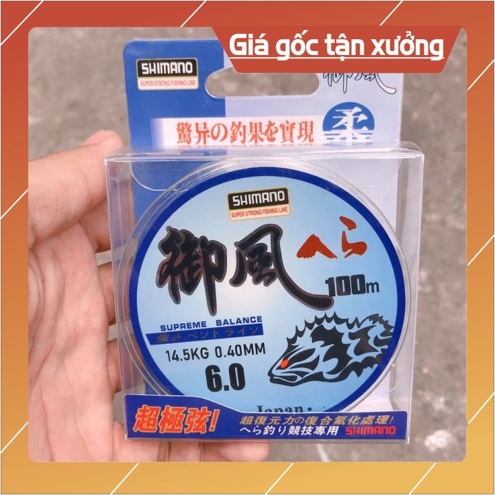 Cước câu cá cước câu siêu bền shimano 100m đủ size rẻ khỏe