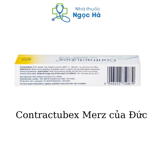 Kem hỗ trợ làm mờ sẹo Contractubex sẹo lồi, sẹo phì đại Tuýp 10gr
