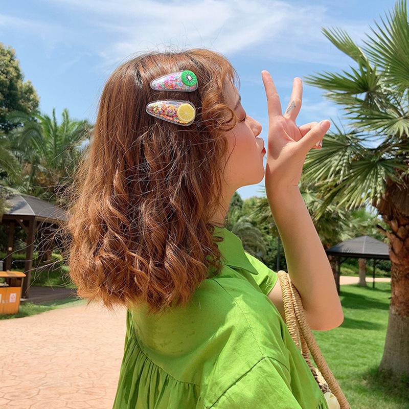 SET 2 CÁI KẸP TÓC MÁI MÀU SĂC NỔI BẬT CUTE