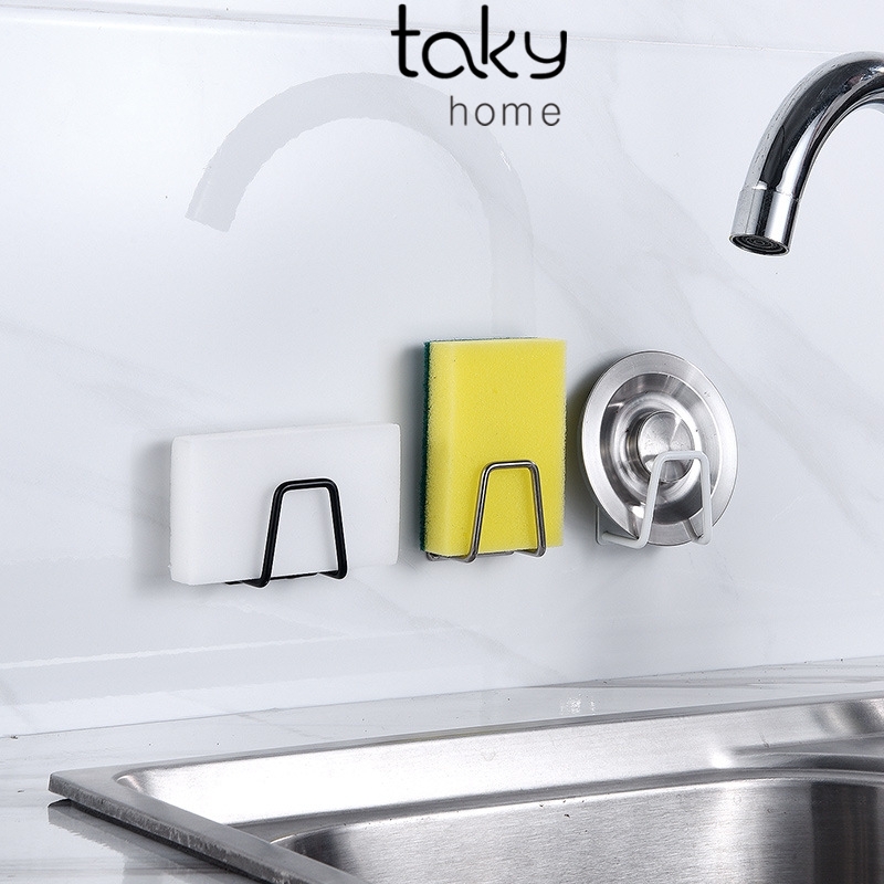 Móc Inox Treo Đa Năng, Móc Dán Tường Siêu Dính, Móc Dính Tường Chịu Lực, Móc Treo Nhà Tắm - Bếp, Móc Treo Vung Nồi Dán Tường, Treo Miếng Cọ Rửa Bát, Nồi, Xoong Chảo, Treo Đồ Dùng Cá Nhân, Inox 304 Mờ Sang Trọng. TakyHome 2010