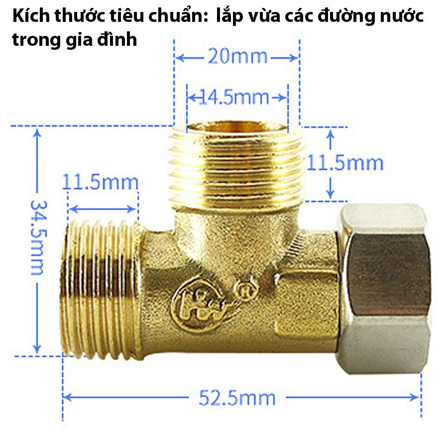 [HCM]T cầu vệ sinh ngã chia 3 vòi xịt và bồn cầu (đầu răng xoay)