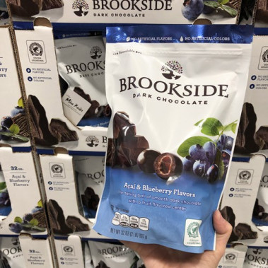 Kẹo Socola Đắng Nhân Việt Quất Brookside của Mỹ 907g