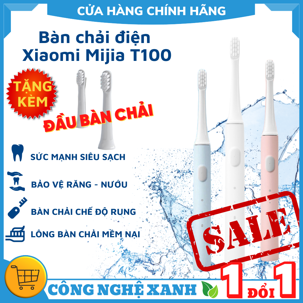 Bàn chải điện Xiaomi T100 vệ sinh răng miệng cao cấp giả rẻ , an toàn bảo vệ nướu - Bàn chải điện t100 , bàn chải xiaomi , bàn chải điện giá rẻ , bàn chải đa năng điện , bàn chải điện đánh răng trẻ em .