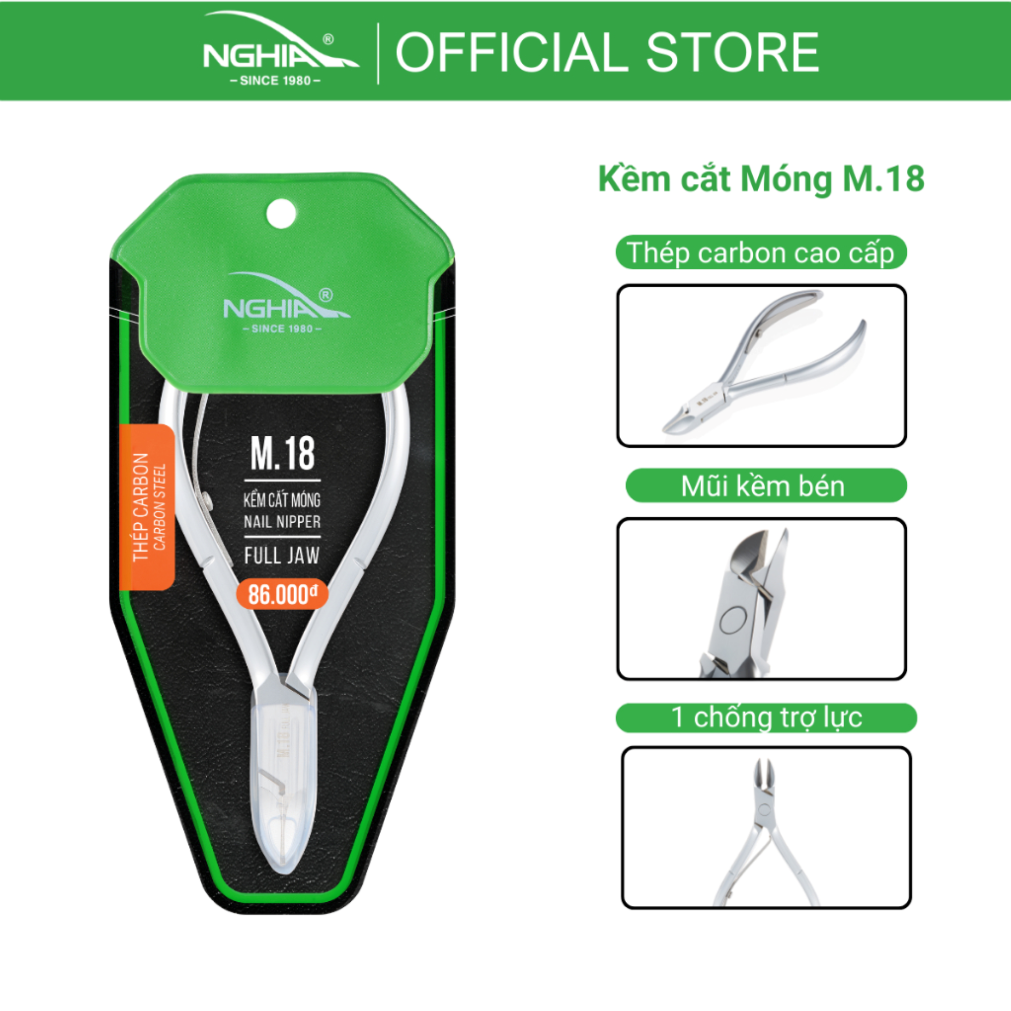 Kềm Cắt Móng Thép Chuyên Dụng KỀM NGHĨA M.18