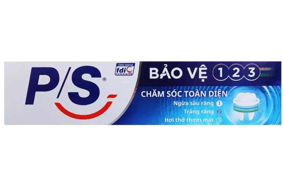 [HCM]lốc 4 kem đánh răng ps 123 chăm sóc toàn diện 180g