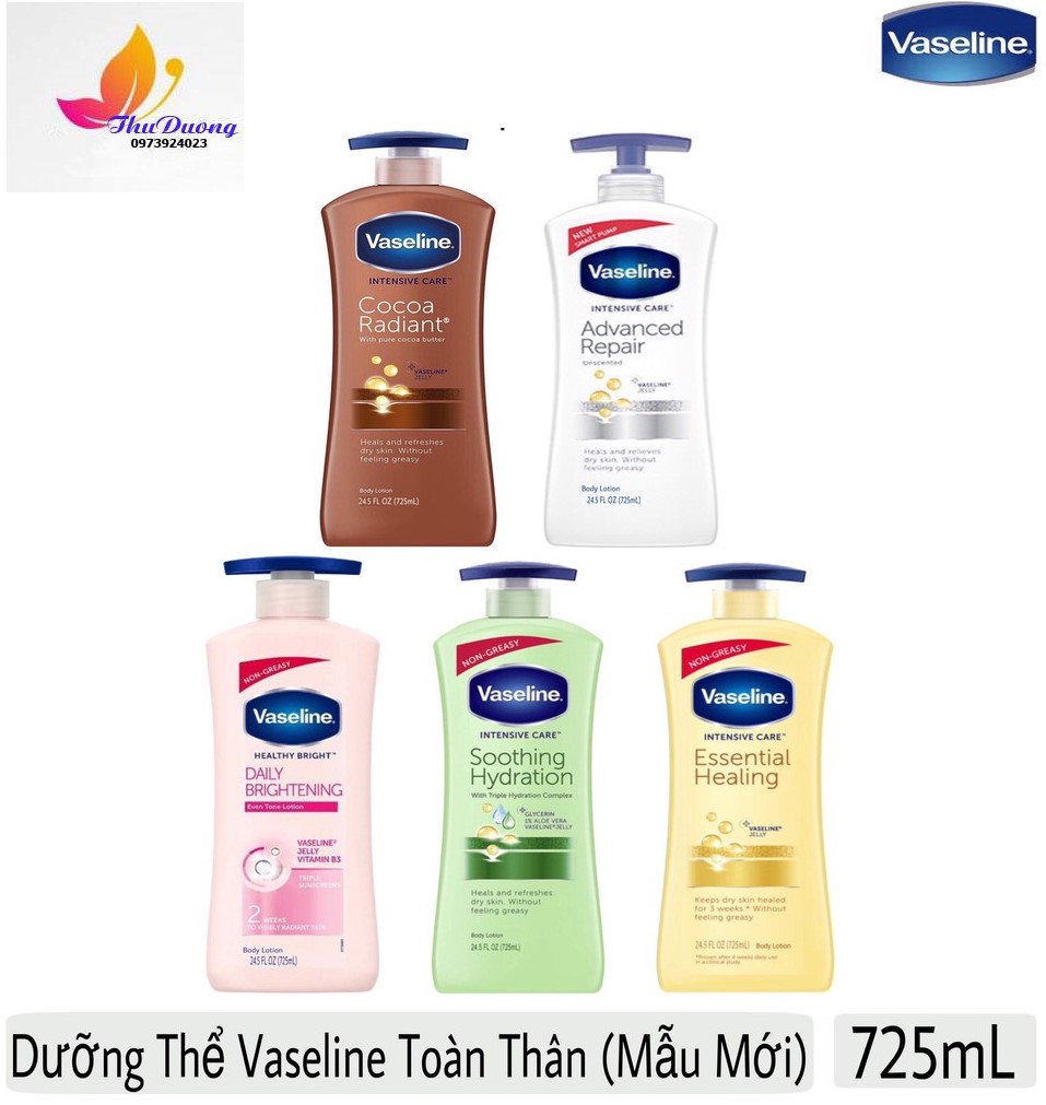 [HCM]Dưỡng thể Vaseline Mỹ 725ml mẫu mới
