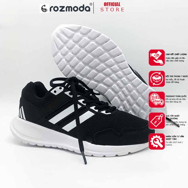 Giày thể thao chạy bộ tập gym nam nữ đế cao su êm, mềm, nhẹ rozmoda GIDAS