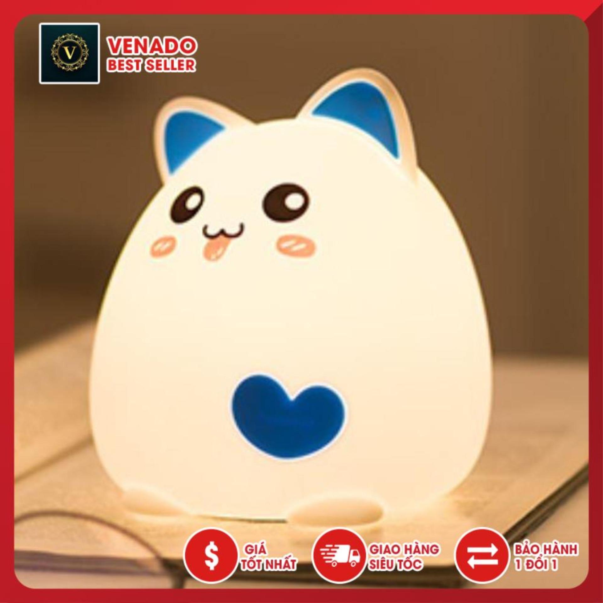 [Chỉ sale 1 ngày] Đèn Ngủ Cảm Ứng,hình Mèo Ú Đứng cực dễ thương, đèn phòng ngủ để bàn, đèn quà tặng sinh nhật quà lưu niệm ý nghĩa cho bạn bè người thân-Venado