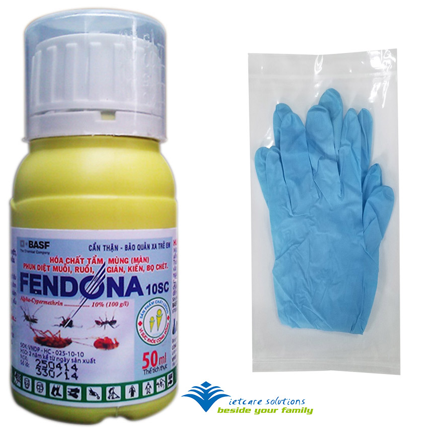 [HCM]Dung dịch diệt côn trùng Fendona 10SC 50ml tặng bao tay