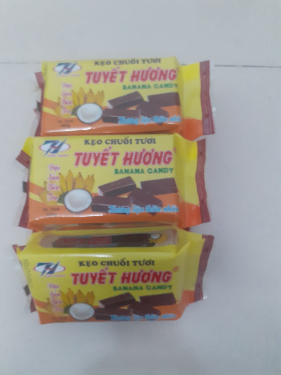 KẸO CHUỐI TƯƠI 400GR HIỆU TUYẾT HƯƠNG  BẾN TRE