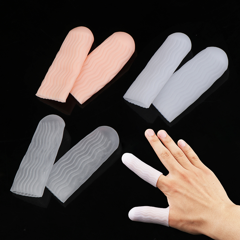 null 1 cặp Silicone gel Ống Băng ngón tay ngón chân bảo vệ Găng Tay Tay Áo