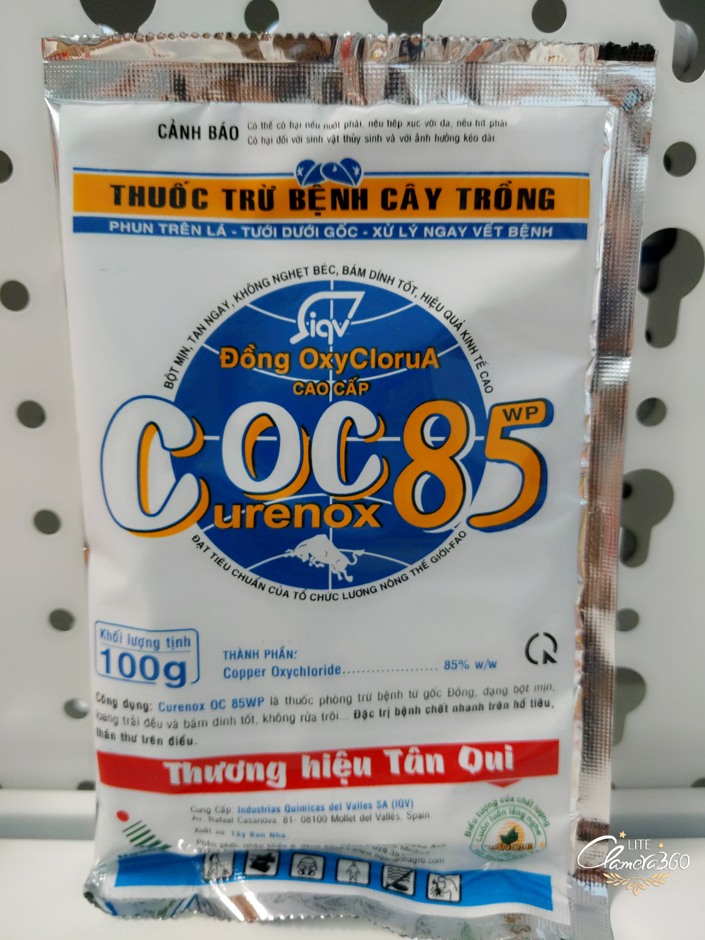 COC 85WP – THUỐC DIỆT TRỪ NẤM BỆNH CHO CÂY TRỒNG (GÓI 100G)