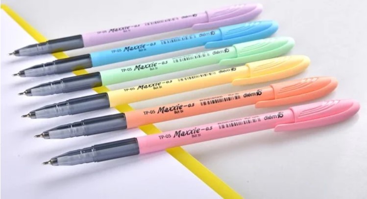 Bút bi thiên long điểm 10 maxxie tp-05 - bút có nắp dễ thương - ngòi 0.5mm