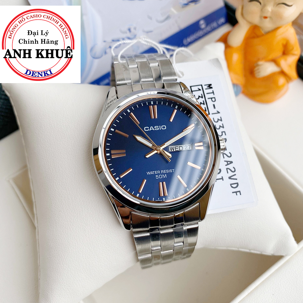 Đồng hồ nam dây kim loại casio standard anh khuê mtp-1335d-2avdf