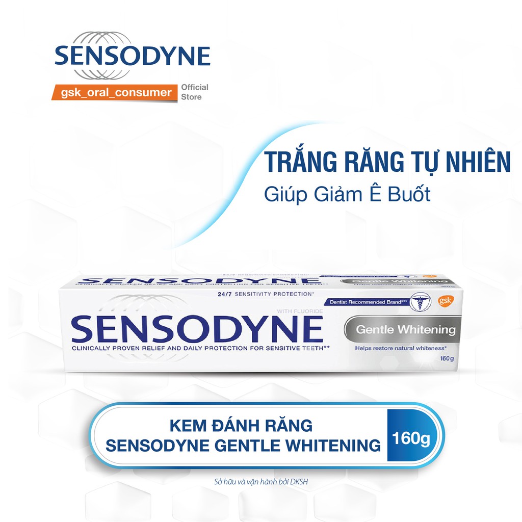 Kem đánh răng Sensodyne Gentle Whitening 160G, Doctor.online24h