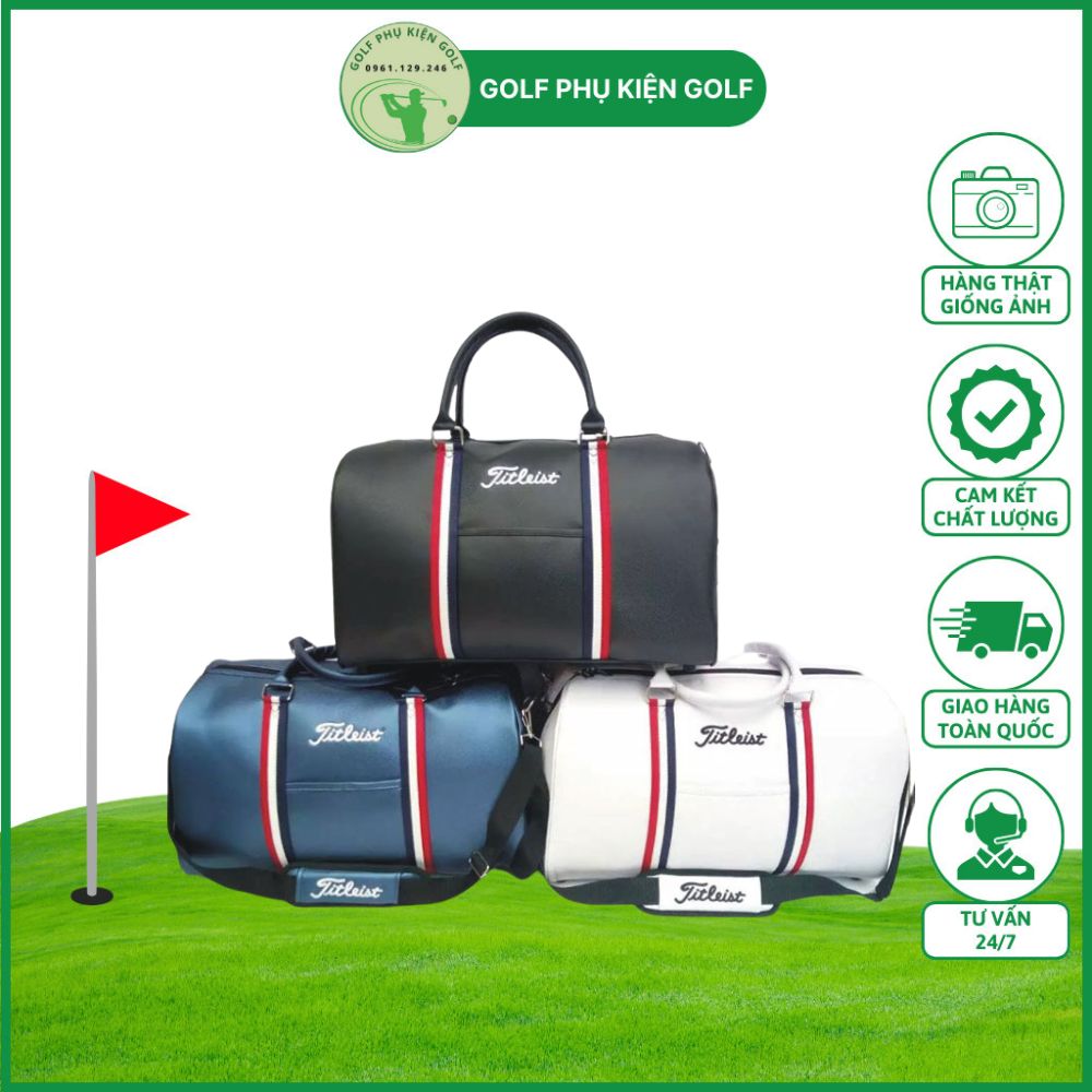 Túi Đựng Đồ Golf Tits-Golf Bag Da PU, Nhẵn Bóng Đẹp Mắt,Không Bám Bụi