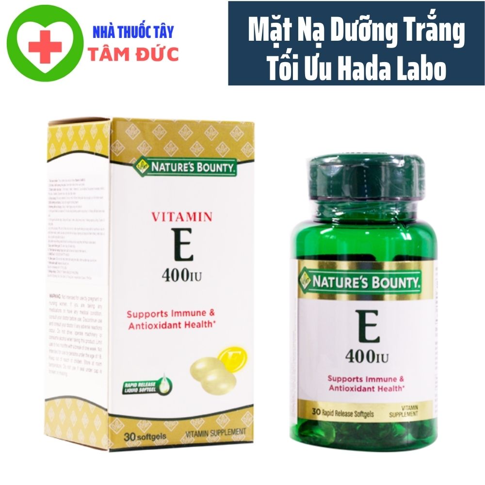 Viên uống vitamin e 400iu nature's bounty hộp 30 viên