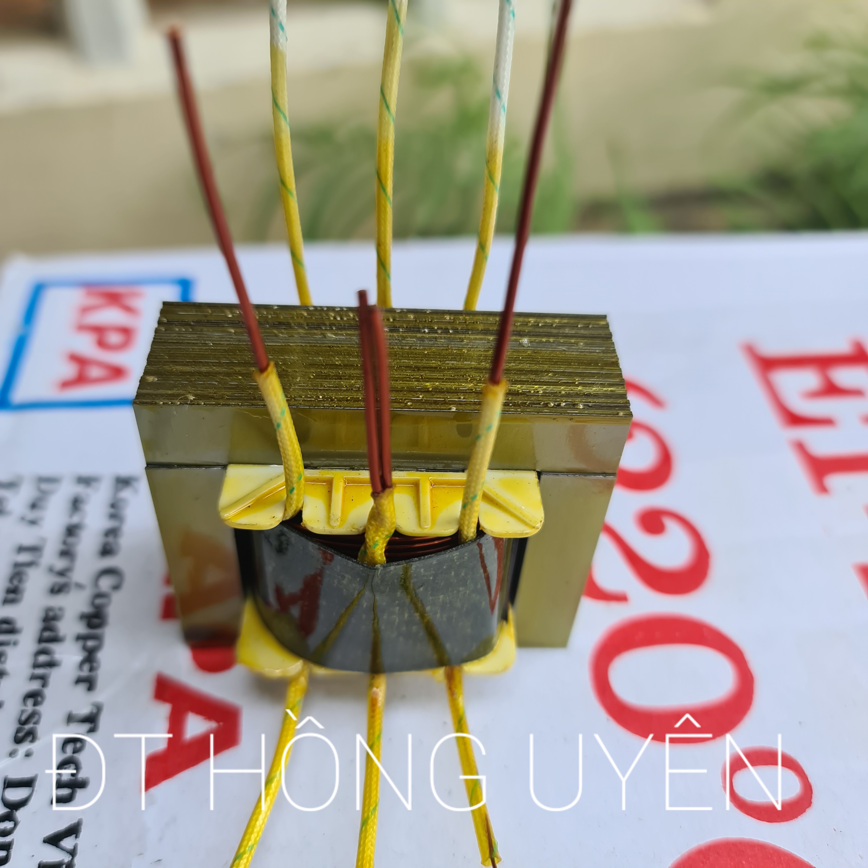 Biến áp làm kích cơ 12d718 (Giá tốt). Biến áp làm máy kích cơ 2 vế c chung. Biến áp cơ quấn sẵn (có sơ đồ đấu nối và điện trở kèm theo)