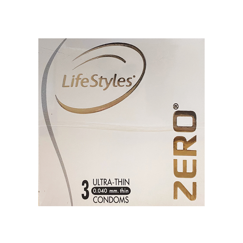 Bao Cao Su Zero Siêu Mỏng 0.04mm Hộp 3 Cái