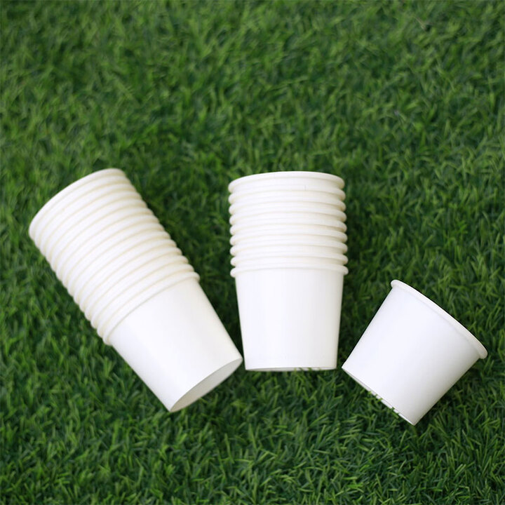 50 Ly Giấy 6oz - 150ml Trắng Trơn Dùng Một Lần | Ly giấy uống nước văn phòng | Ly giấy nhỏ | Cốc giấy | Ly giấy có nắp