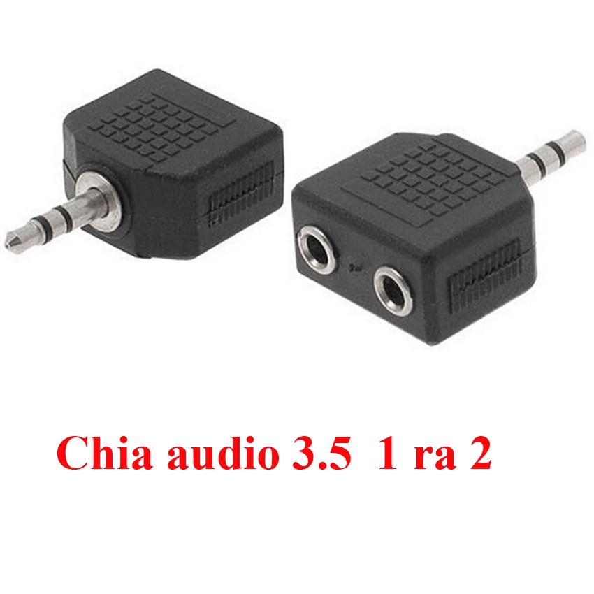 [UNITEK STORE] Đầu Chia Jack audio cổng âm thanh 3.5MM từ 1 cổng ra 2 cổng