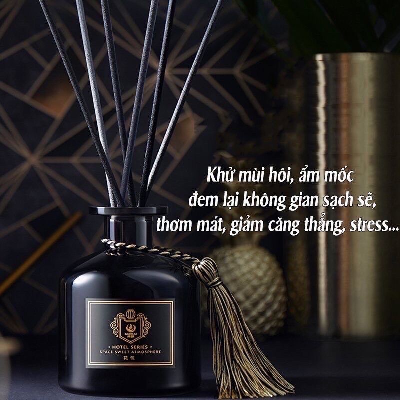 Tinh dầu nước hoa thơm phòng Hotel Series, Tinh Dầu Thơm Phòng, Tinh Dầu Thiên Nhiên Hotel Series Tặng Kèm 5 Que Gỗ Khếch Tán Mùi Hương, Tinh dầu thơm phòng hotel series cao cấp, nước hoa thơm phòng khách sạn hotel series cao cấp