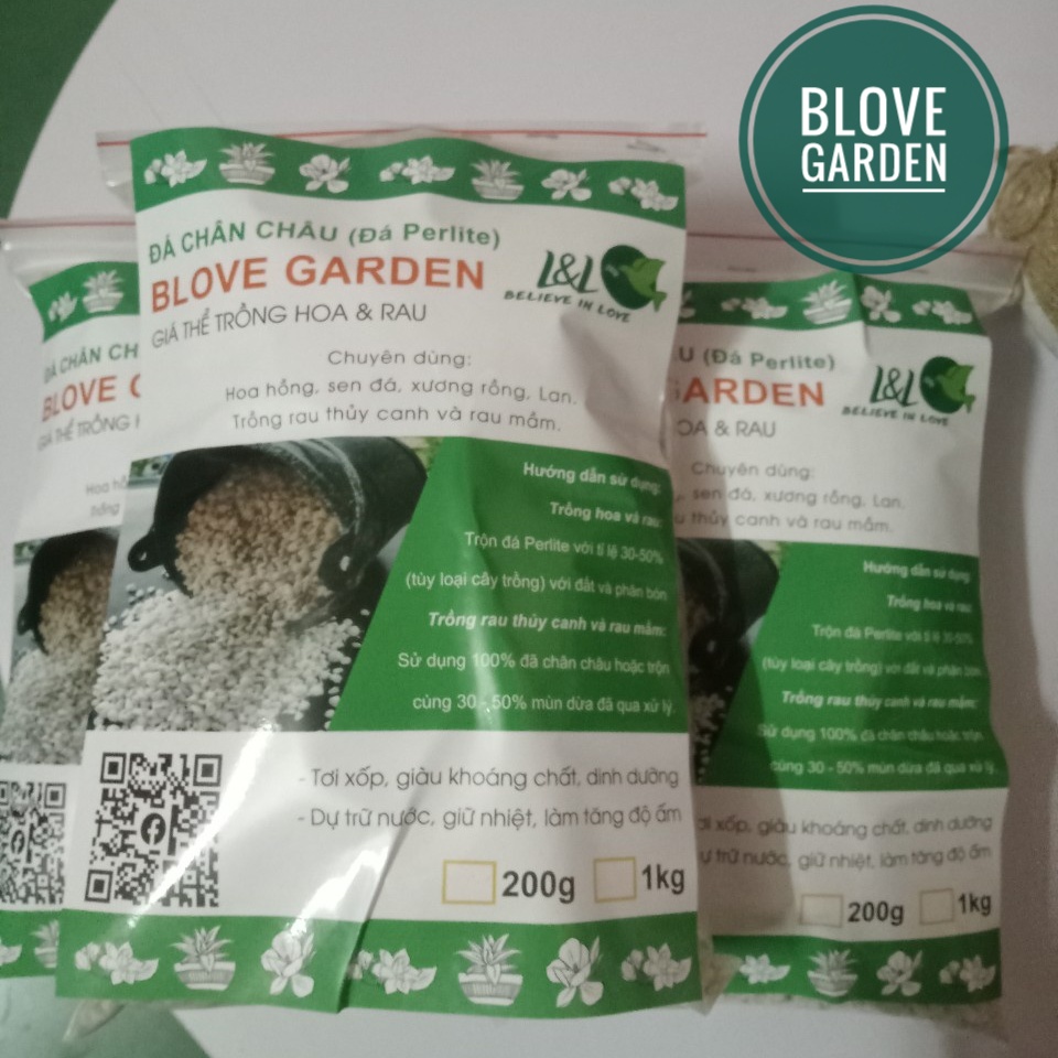 Đá PERLITE (ĐÁ CHÂN CHÂU) chăm sóc cây trồng, sân vườn tiểu cảnh, làm đất trồng sen đá xương rồng, lan
