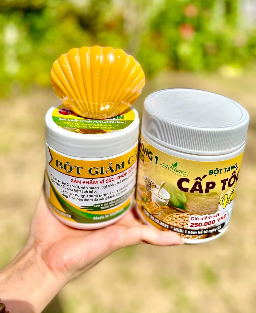 Combo 2 món bột ngũ cốc giảm cân _ mầm đậu nành Mị Hương