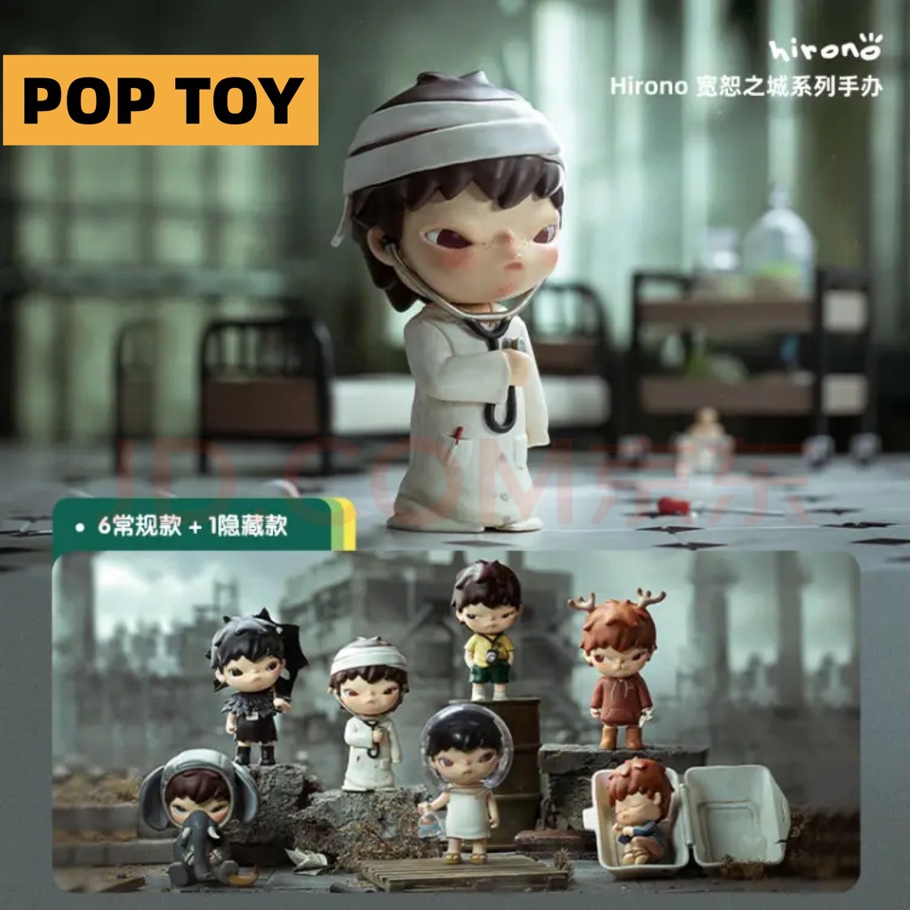 Hirono city of mercy series búp bê popmart dễ thương làm quà tặng cho bạn bè