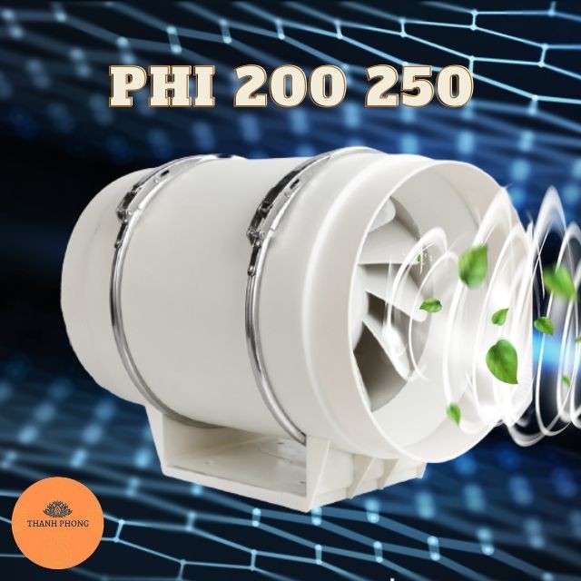 Quạt thông gió nối ống đường ống tròn phi 200 250